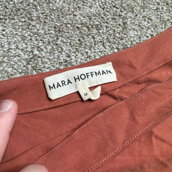 Mara Hoffman Claudia One Shoulder Top in Orange Size M - Picture 5 of 7